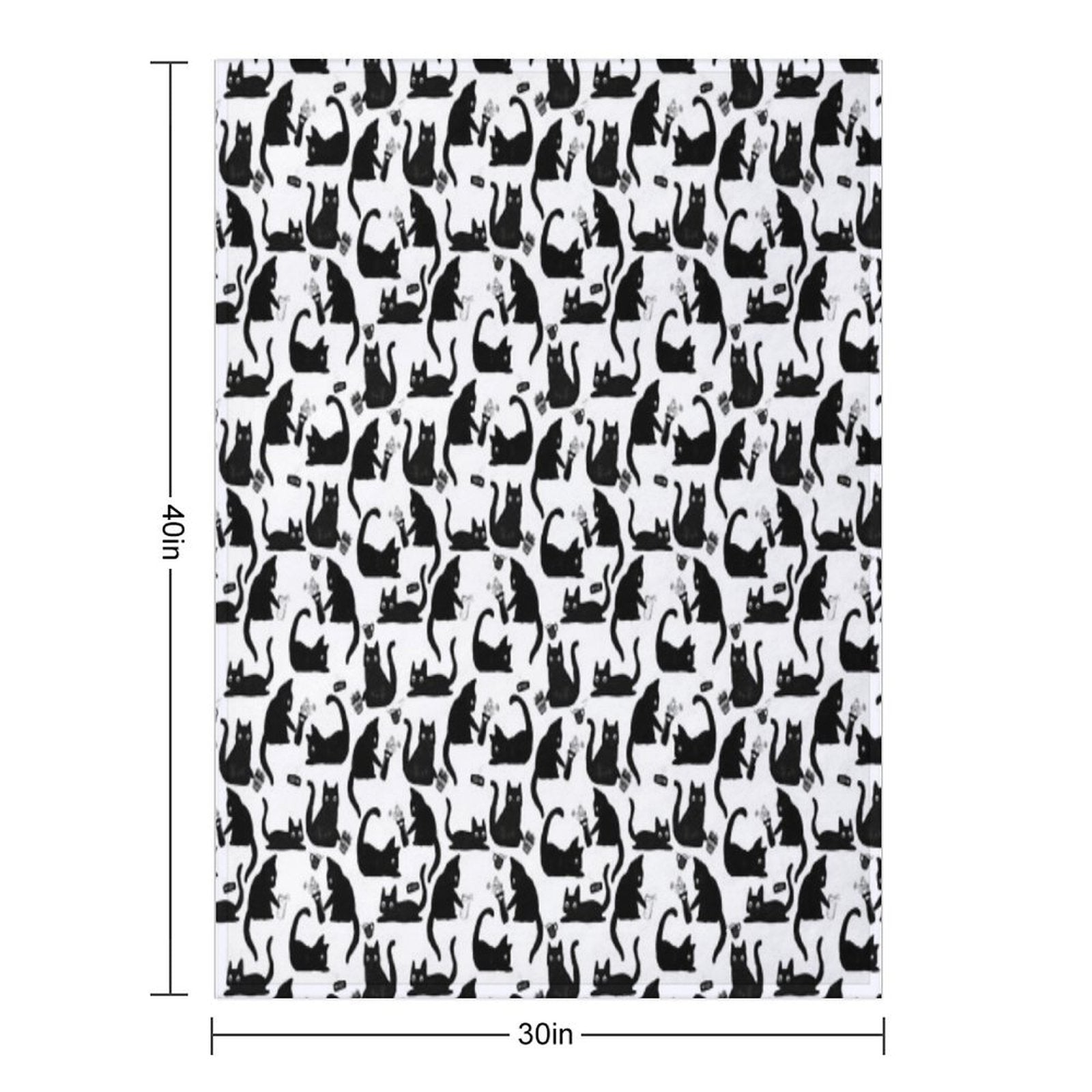 Bad Cats Knocking Stuff Over Sustainable Throw Blanket