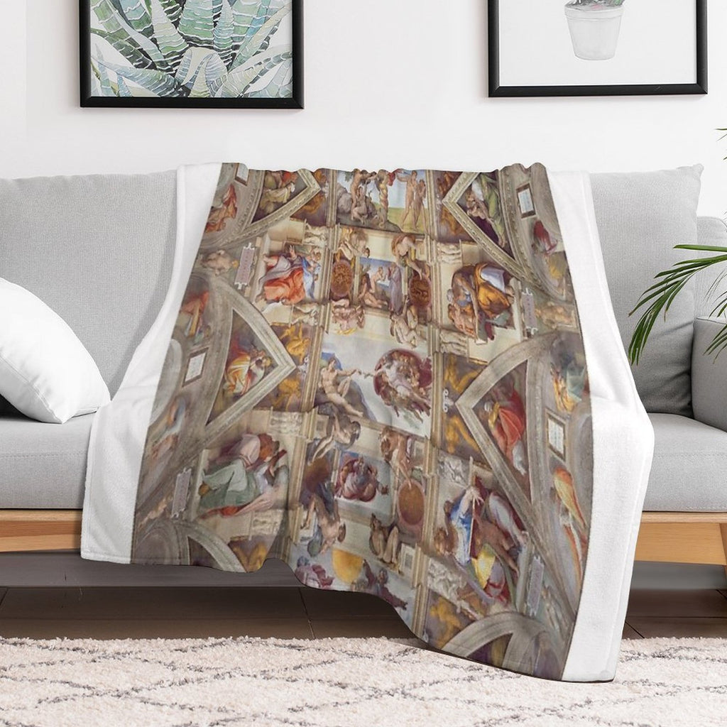 Sistine Chapel Ceiling Velvety-soft Throw Blanket