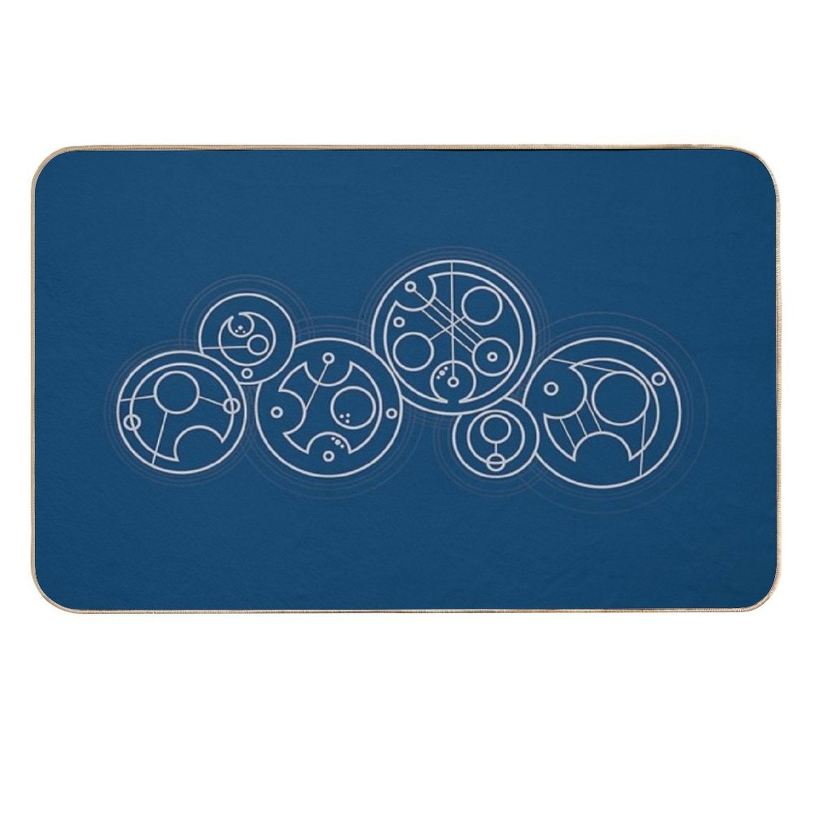 Space, Time, Dimensions, And Their Relativity - Silver  Repositionable Bath Mat