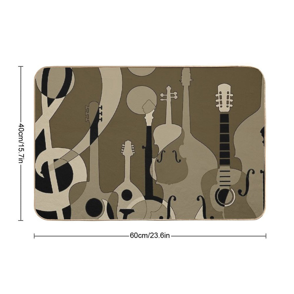Music Lover  Dirt-Trapping Bath Mat