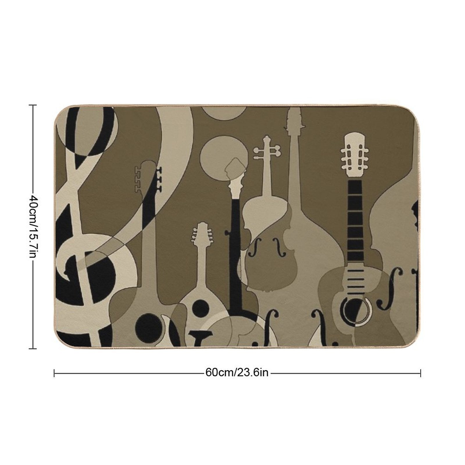 Music Lover  Dirt-Trapping Bath Mat