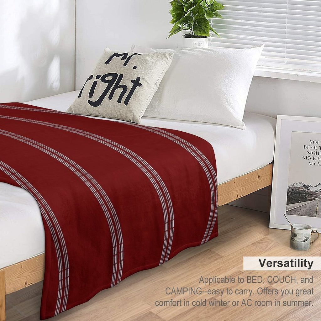 RED BALL CRICKET Compact Throw Blanket