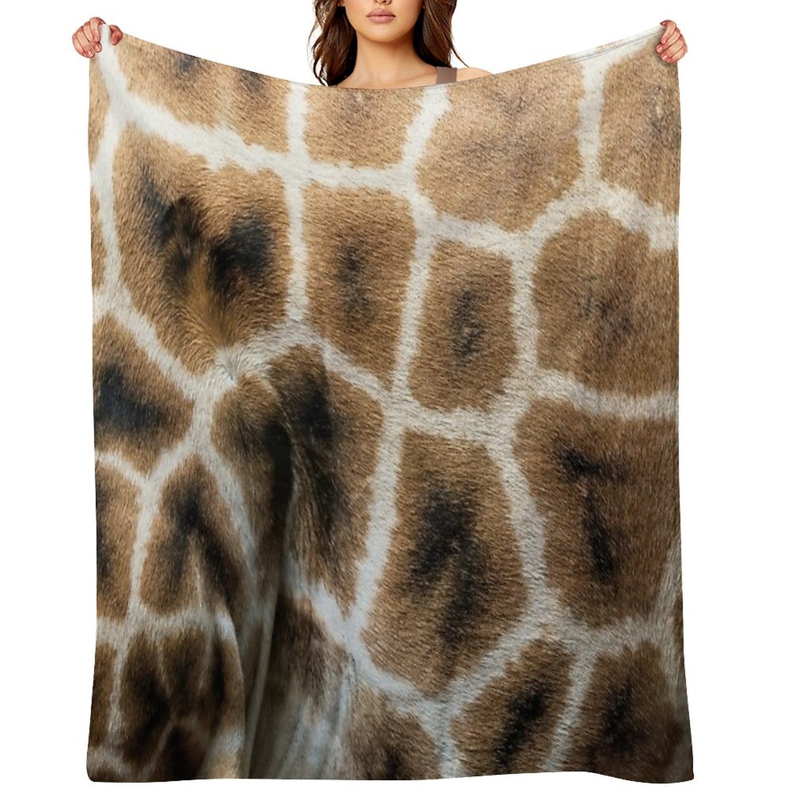 Giraffe Animal Pattern Print Lightweight Throw Blanket