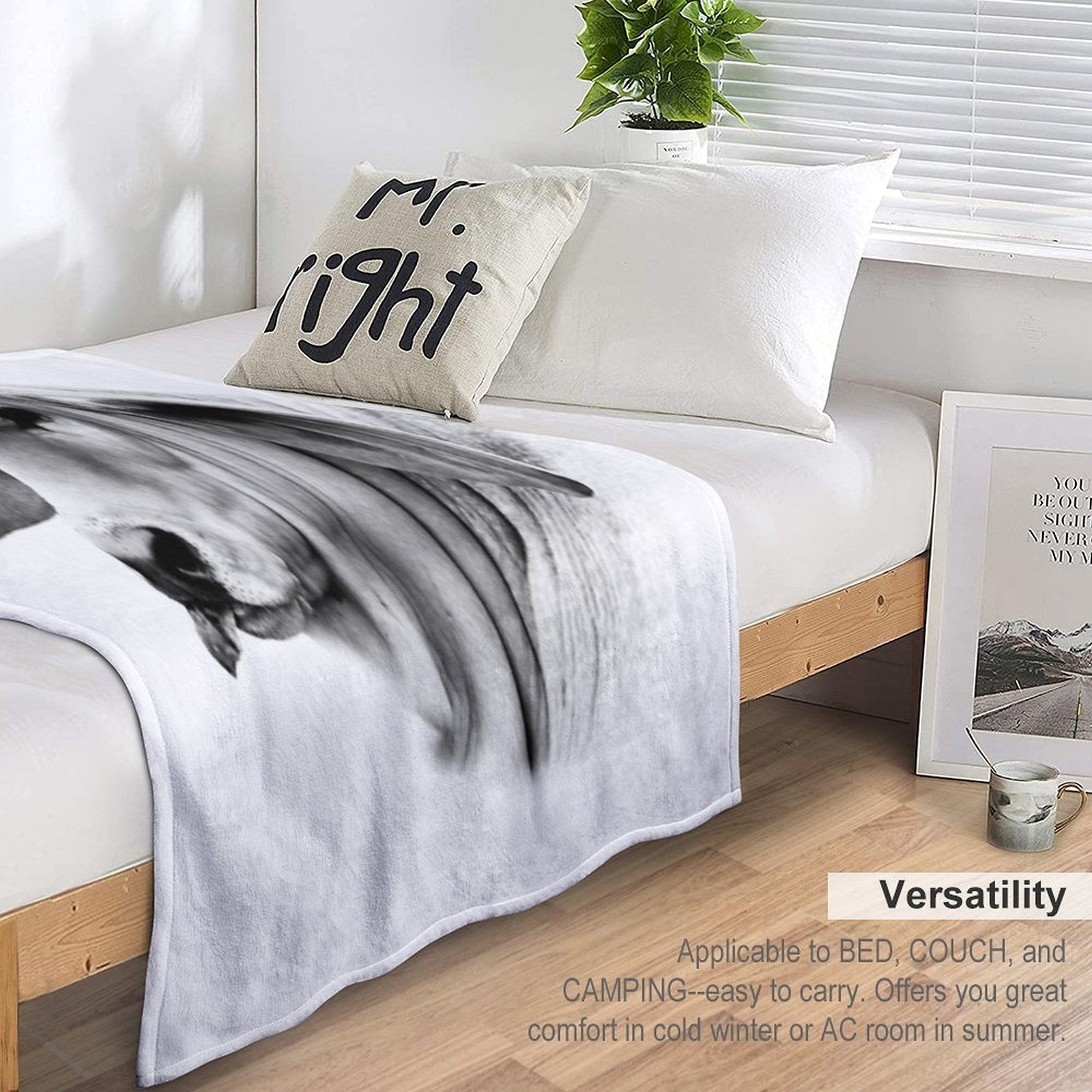 BRAHMAN CALF PORTRAIT, WALL ART AND DESIGNS Compact Throw Blanket