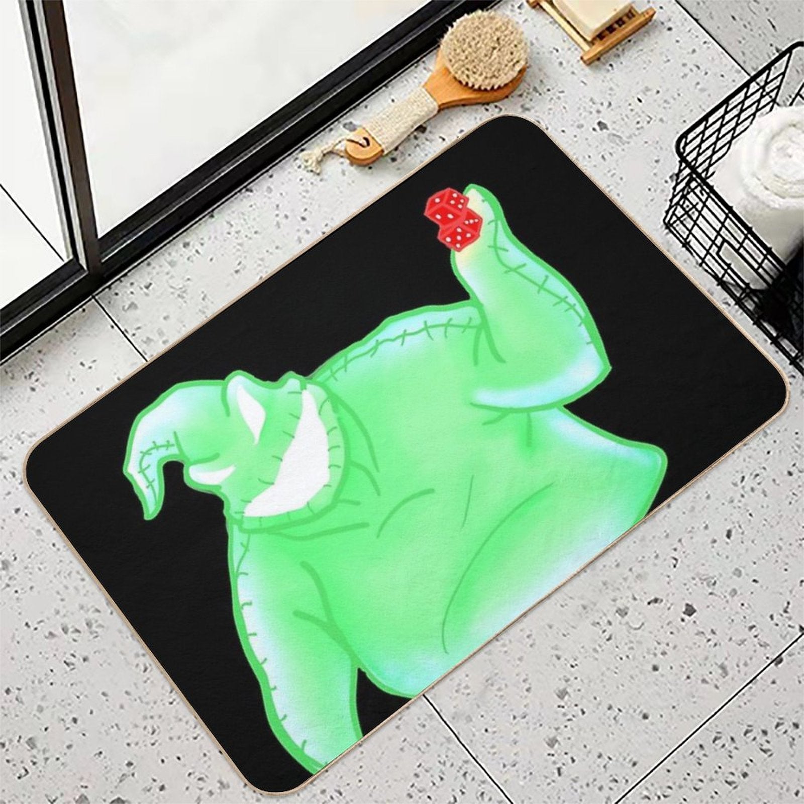 Oogie Boogie Illustration  Multi-Purpose Bath Mat