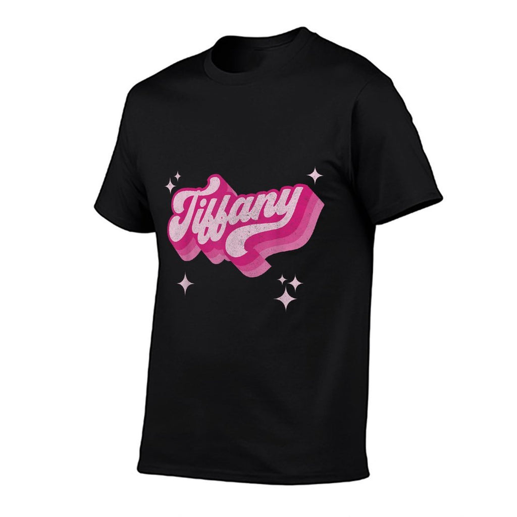 Tiffany First Name Girl Vintage Style 70s Personalized Retro  Stretchy T-Shirt