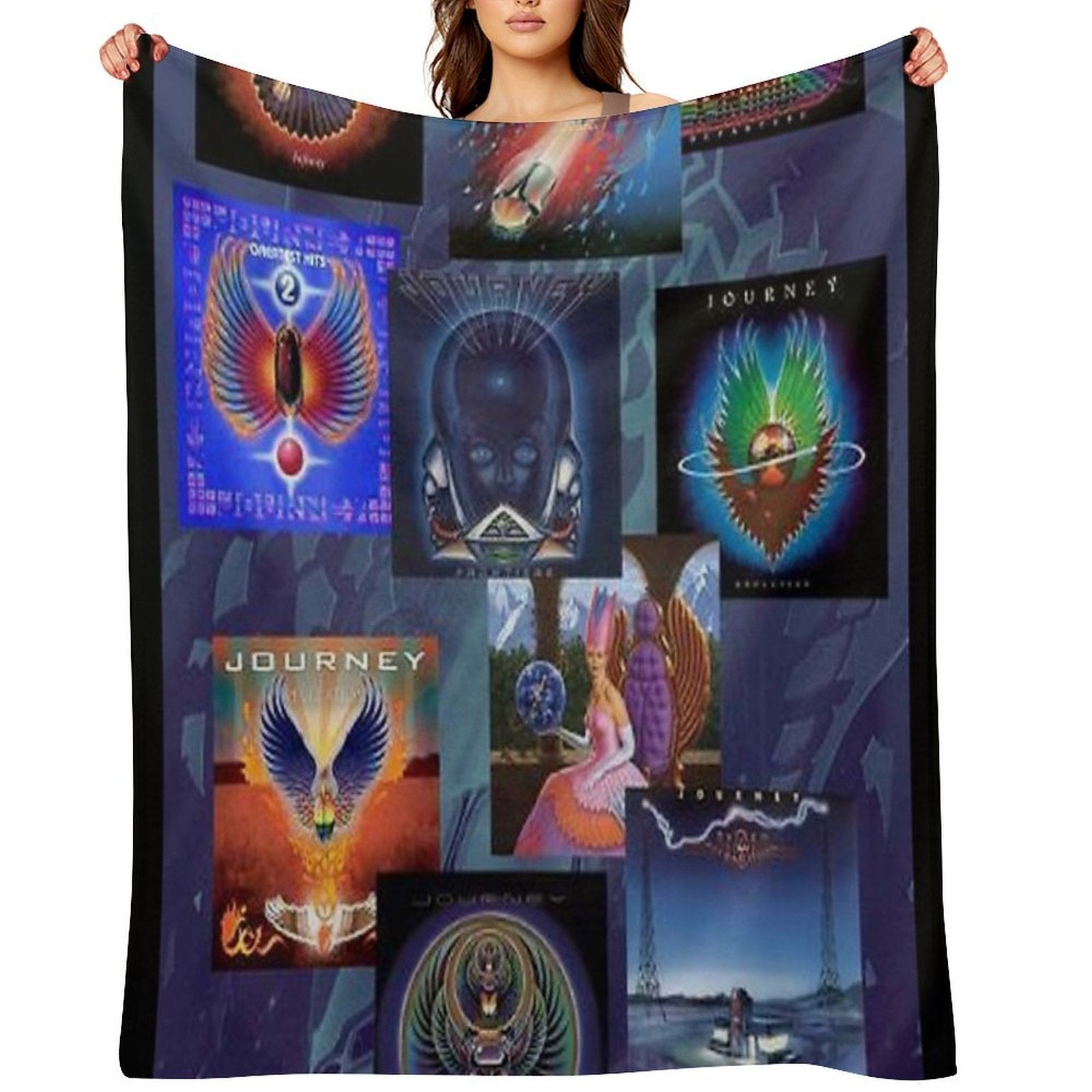 Collage Album Cover Quick-dry Throw Blanket