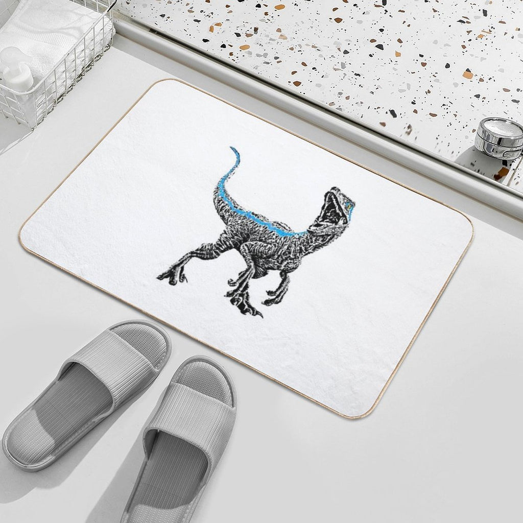 Pretty Girl Blue  Non-Slip Bath Mat