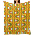1970's Pattern  Retro 70s Vintage Seventies Style Velvety-soft Throw Blanket
