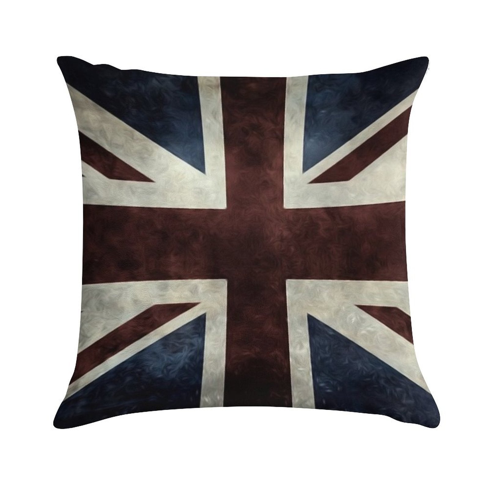 A Grunge Looking Distressed Union Jack Uk Version Soft Anti-Pilling Throw Pillow