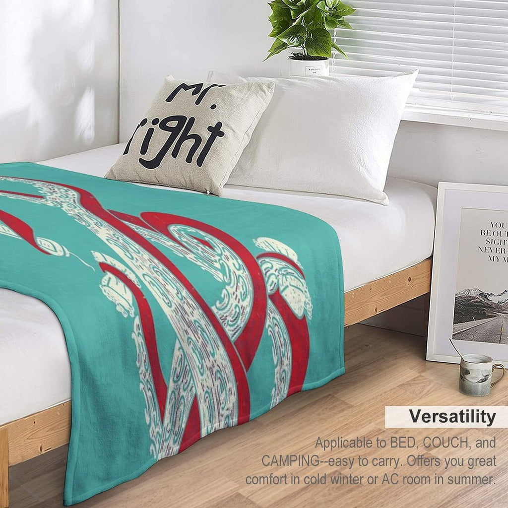 Kraken Lightweight Throw Blanket