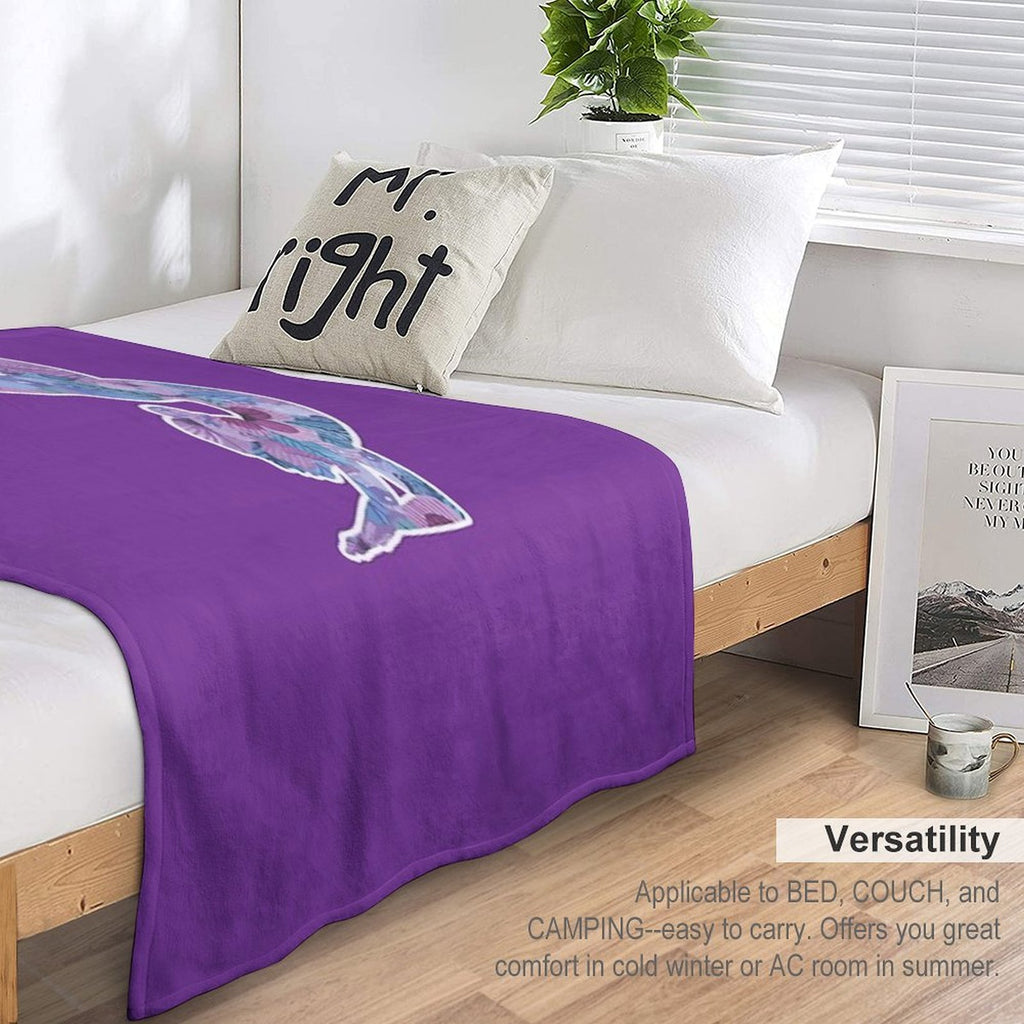 Artistic Rhythmic  Gymnast of Spring Flowers Versatility Throw Blanket
