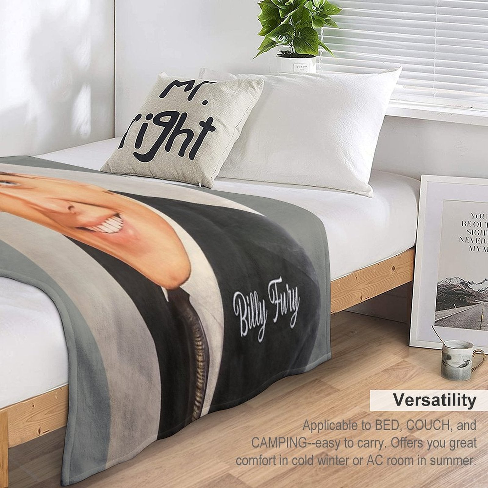 Billy Fury Machine-washable Throw Blanket