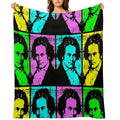 Pop Art Beethoven Velvety-soft Throw Blanket