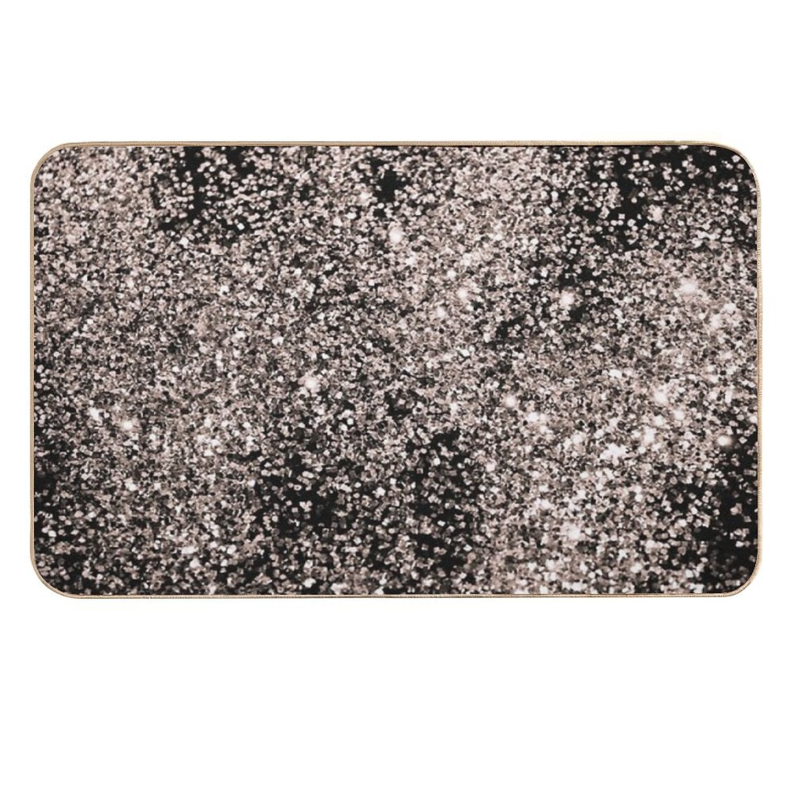 Rose Gold Glam #1 (Photo of Glitter Only - Not Reflective)  Slip-Resistant Bath Mat
