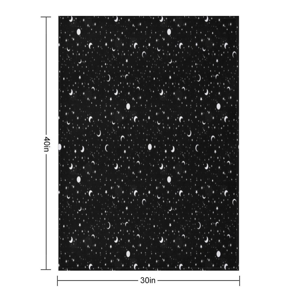 Black Universe Lightweight Throw Blanket