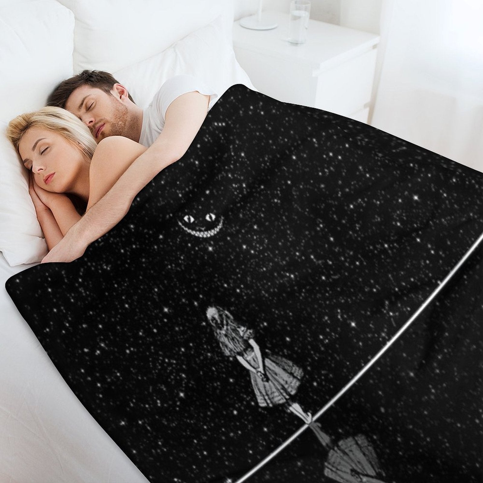 Alice In Wonderland Starry Night Durable Throw Blanket