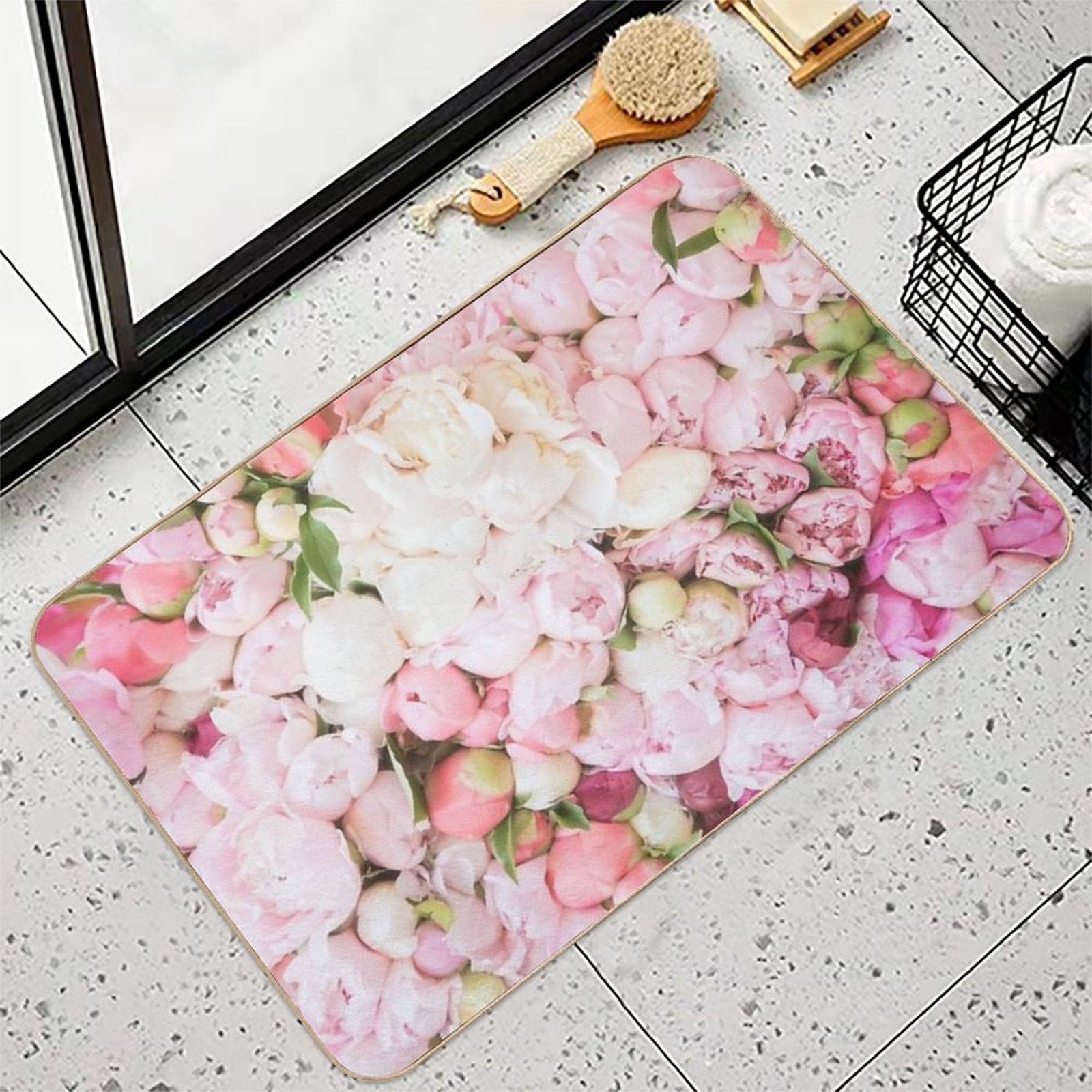 Peony Festival  Odorless Bath Mat