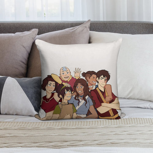 ATLA The Gaang Soft Luxury Feel Throw Pillow