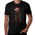 Chocolate Lab Labrador Christmas Tree Lights Pajama Dog Xmas  Breathable T-Shirt