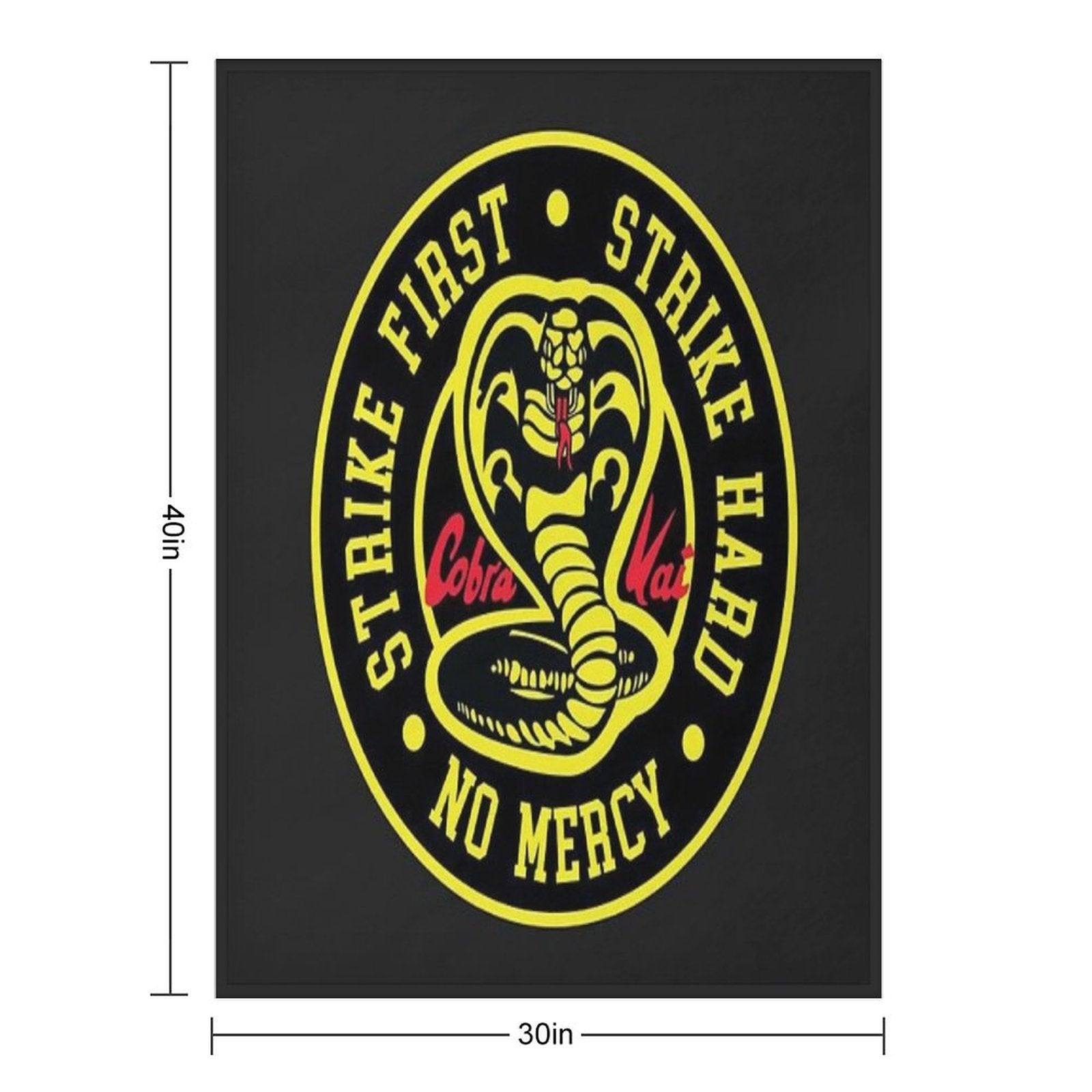 Cobra Kai Wrinkle-free Throw Blanket