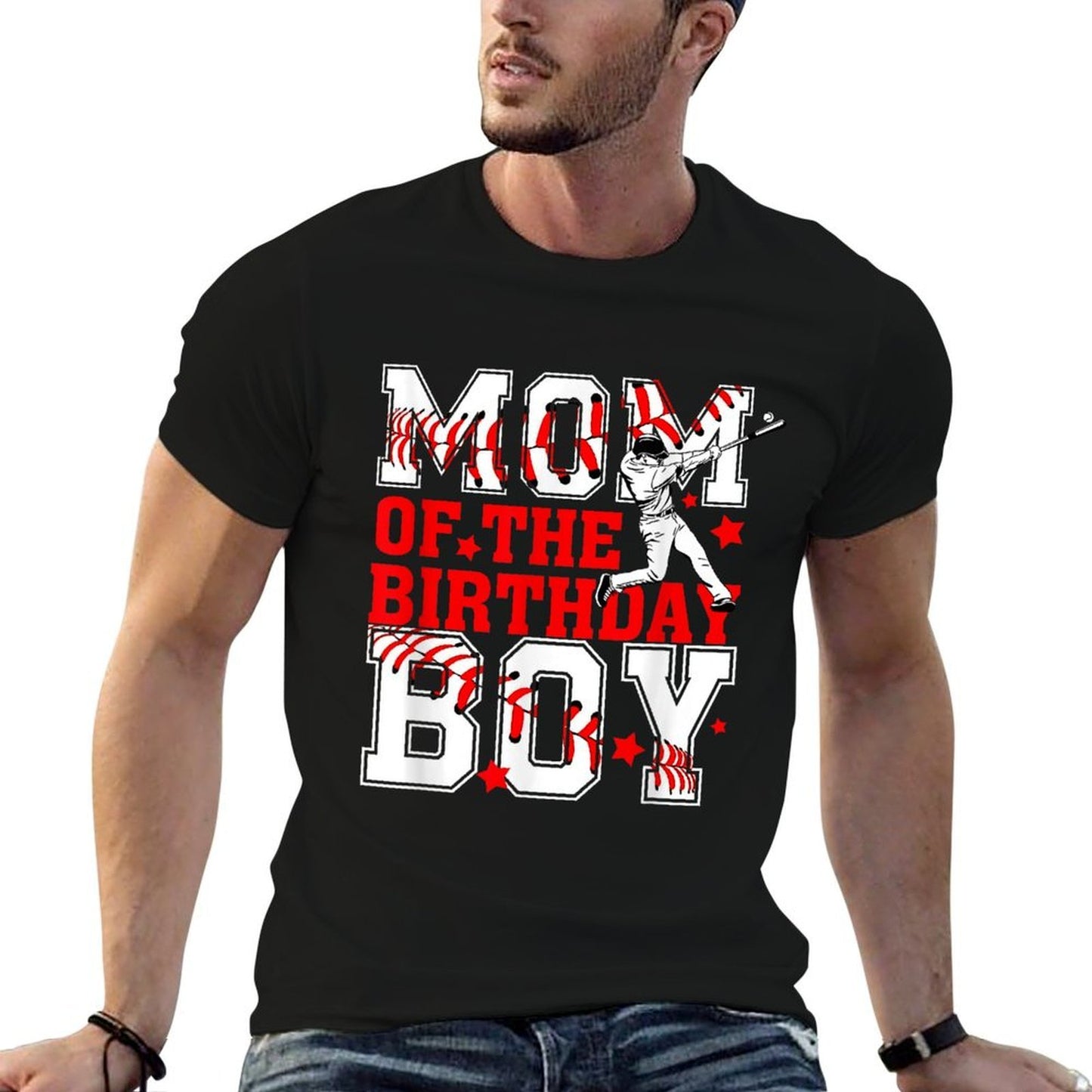 Mom And Dad Birthday Boy Son Baseball Lovers Family Matching  Lightweight T-Shirt