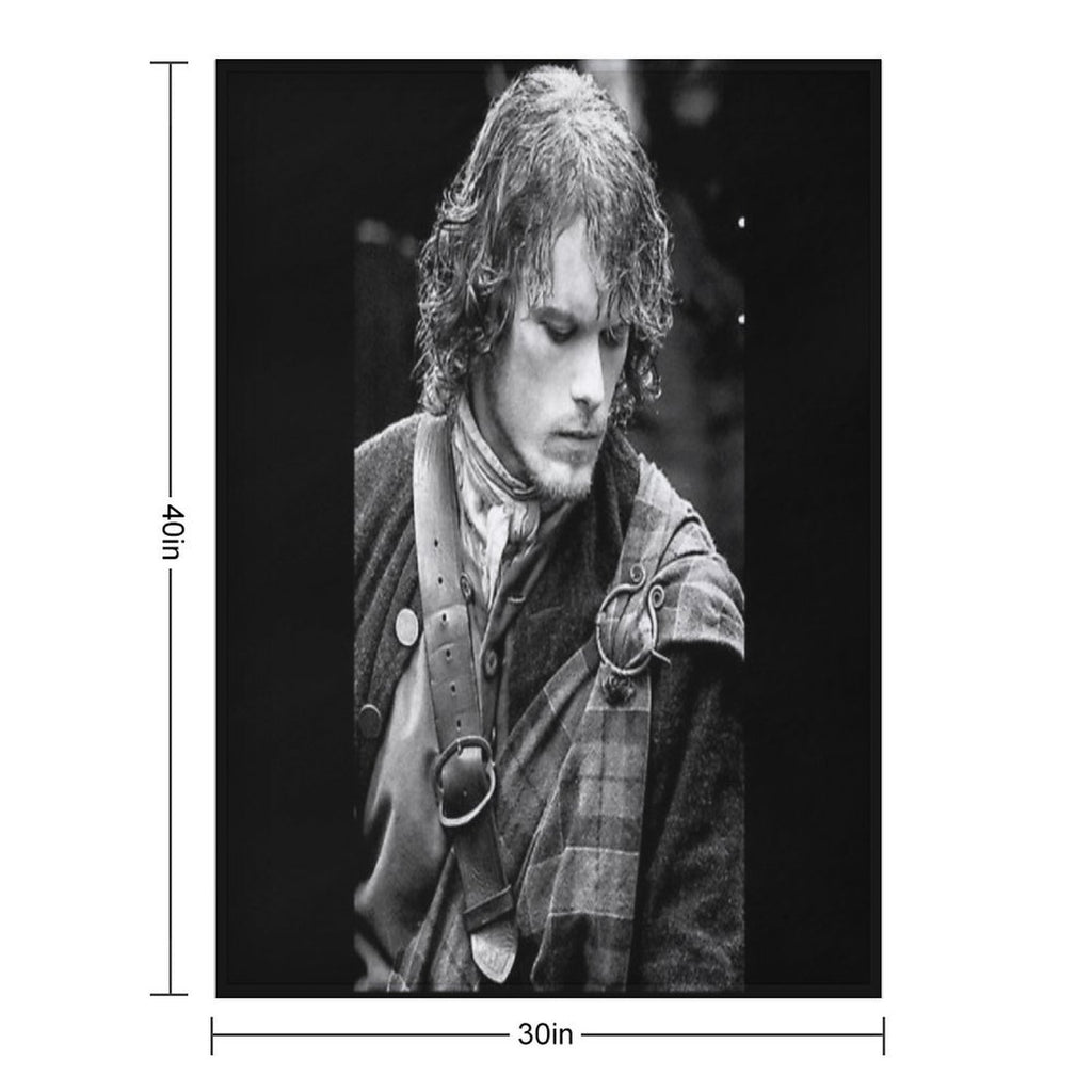 Jamie Fraser Outlander Easy Care Throw Blanket
