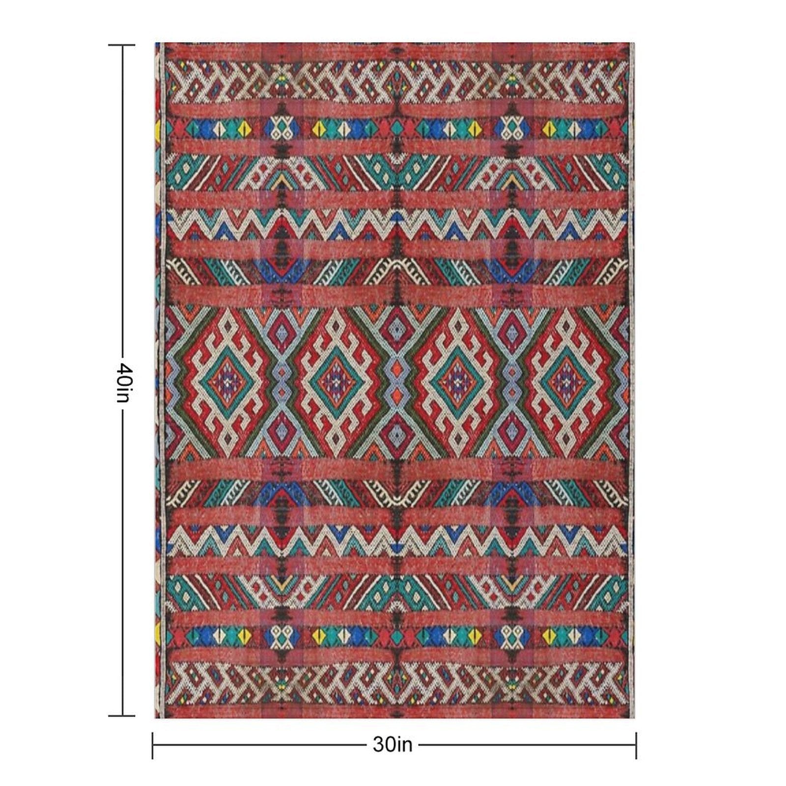 Heritage Moroccan Design Multi-functional Throw Blanket