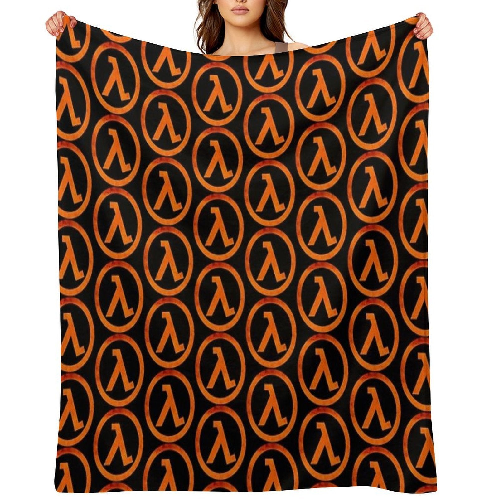 -GAMING- Half Life Rust Logo Shrink-resistant Throw Blanket