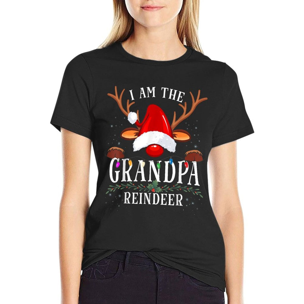 I Am The Grandpa Reindeer Christmas Family  Soft T-Shirt