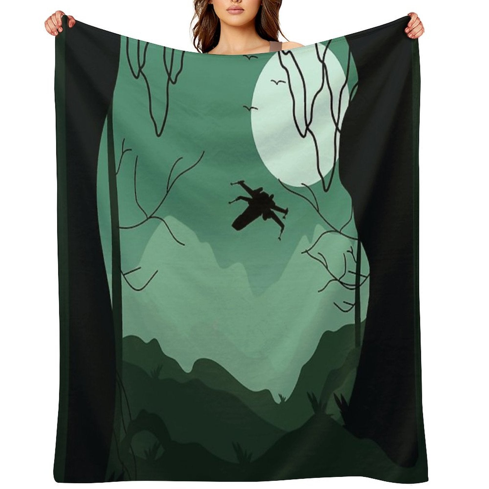 Visit Dagobah You Must Quick-dry Throw Blanket