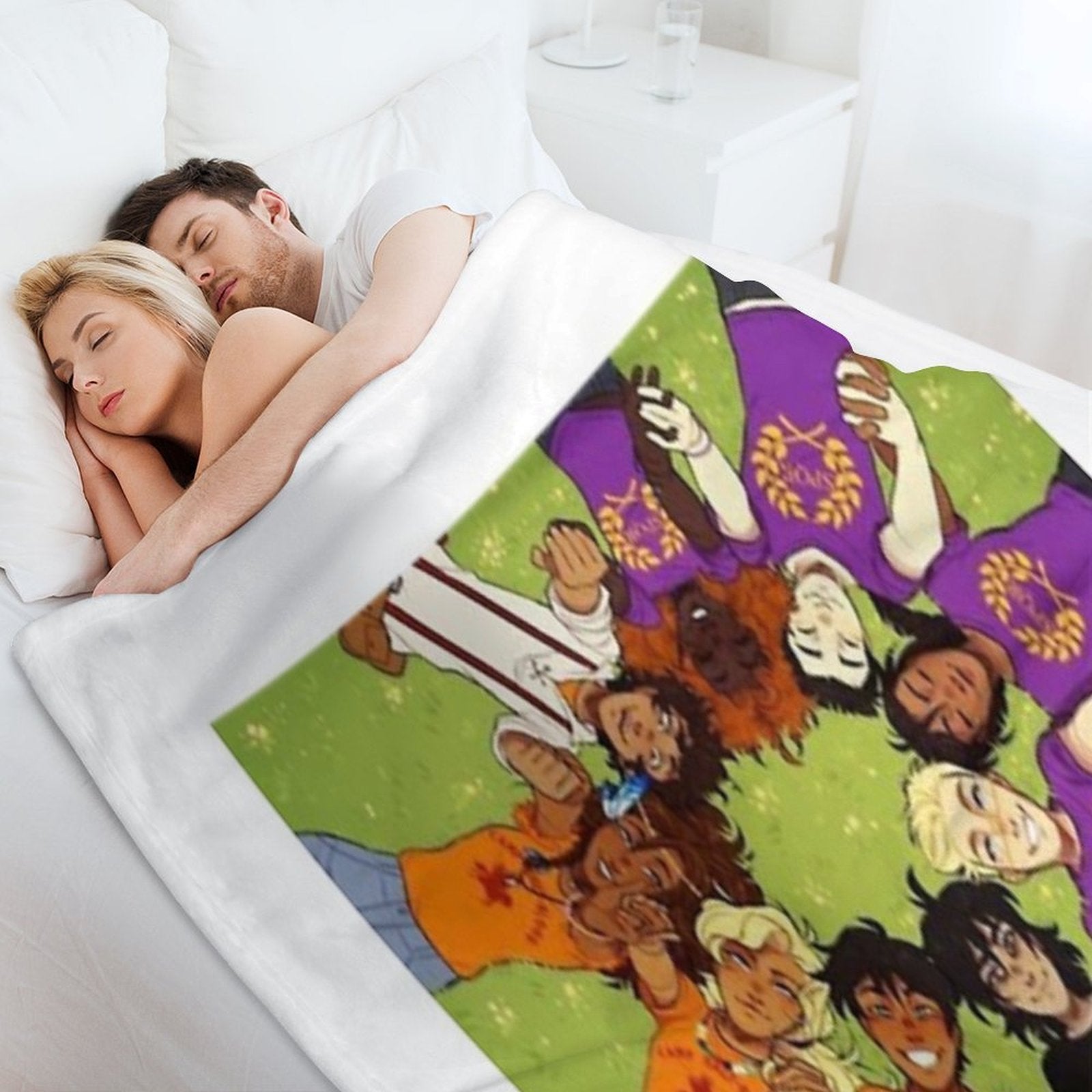 Heroes Of Olympus Wrinkle-free Throw Blanket