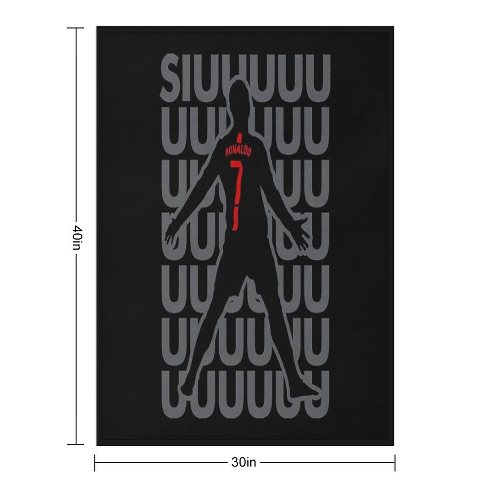 Cristiano Ronaldo 7 Travel-friendly Throw Blanket
