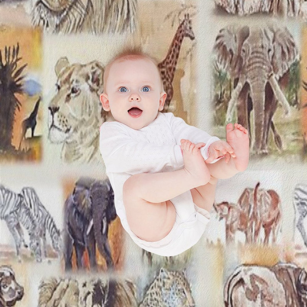 Lodge Décor - South Africa's Wildlife Wonders Versatility Throw Blanket