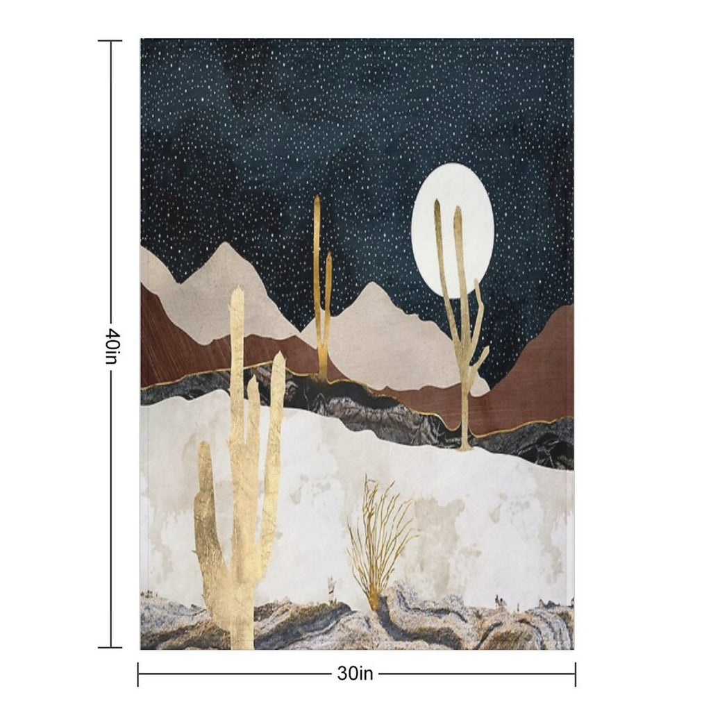 Desert View Quick-dry Throw Blanket