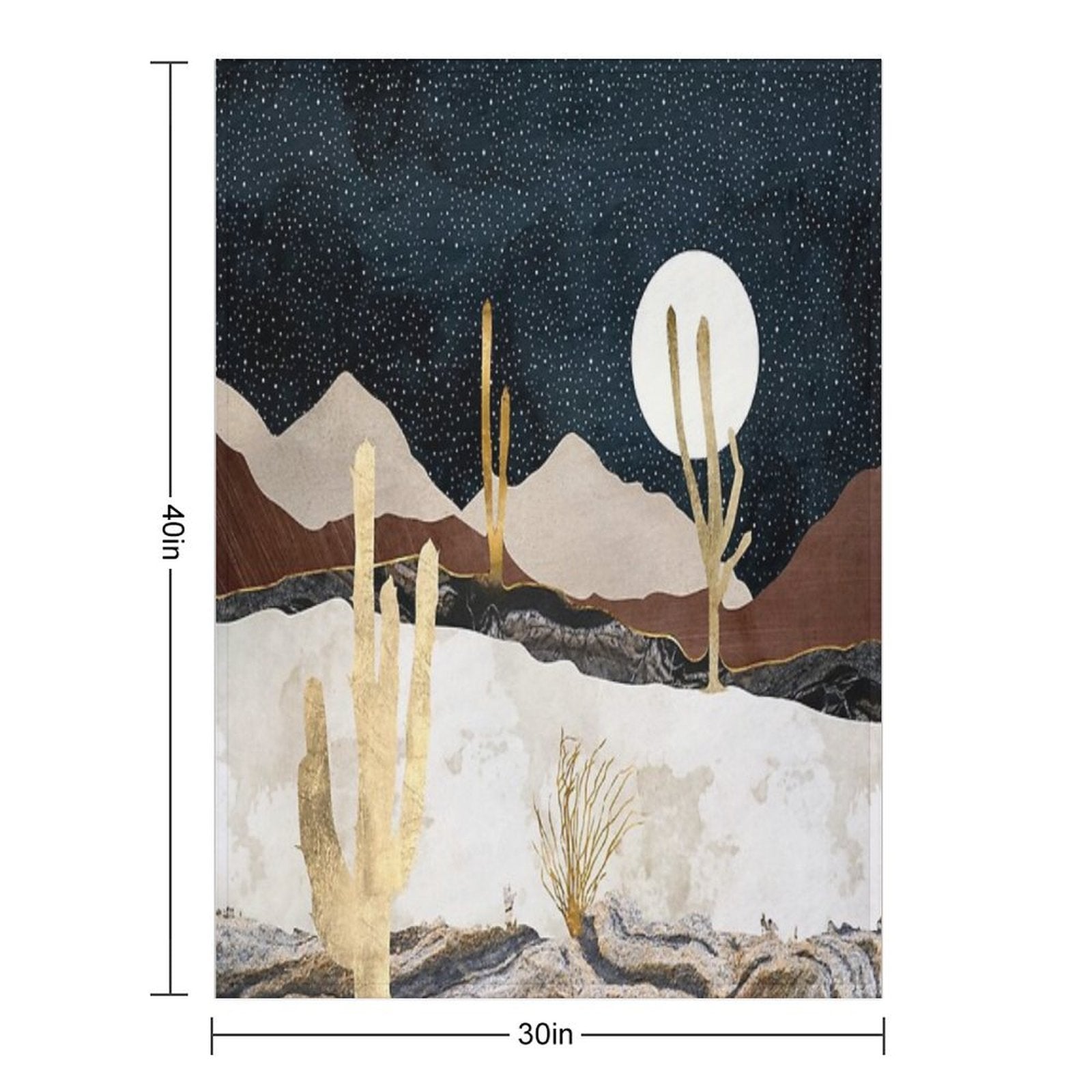 Desert View Quick-dry Throw Blanket