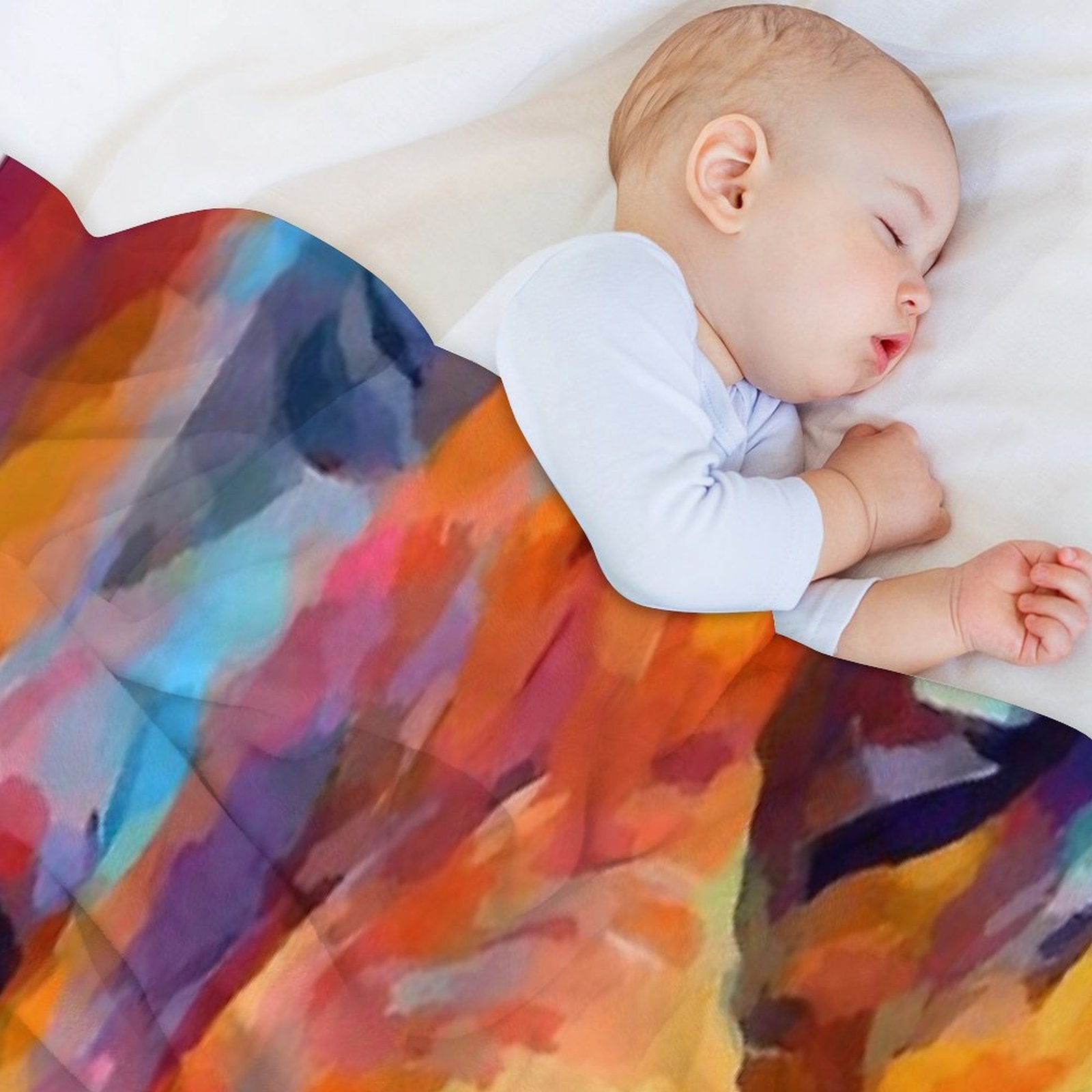 Fox Watercolor Durable Throw Blanket