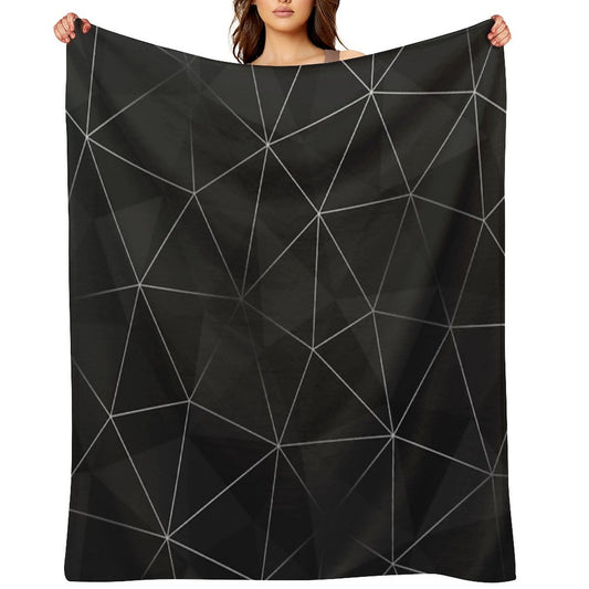 Kintsugi - Silver Mesh Comfort Throw Blanket
