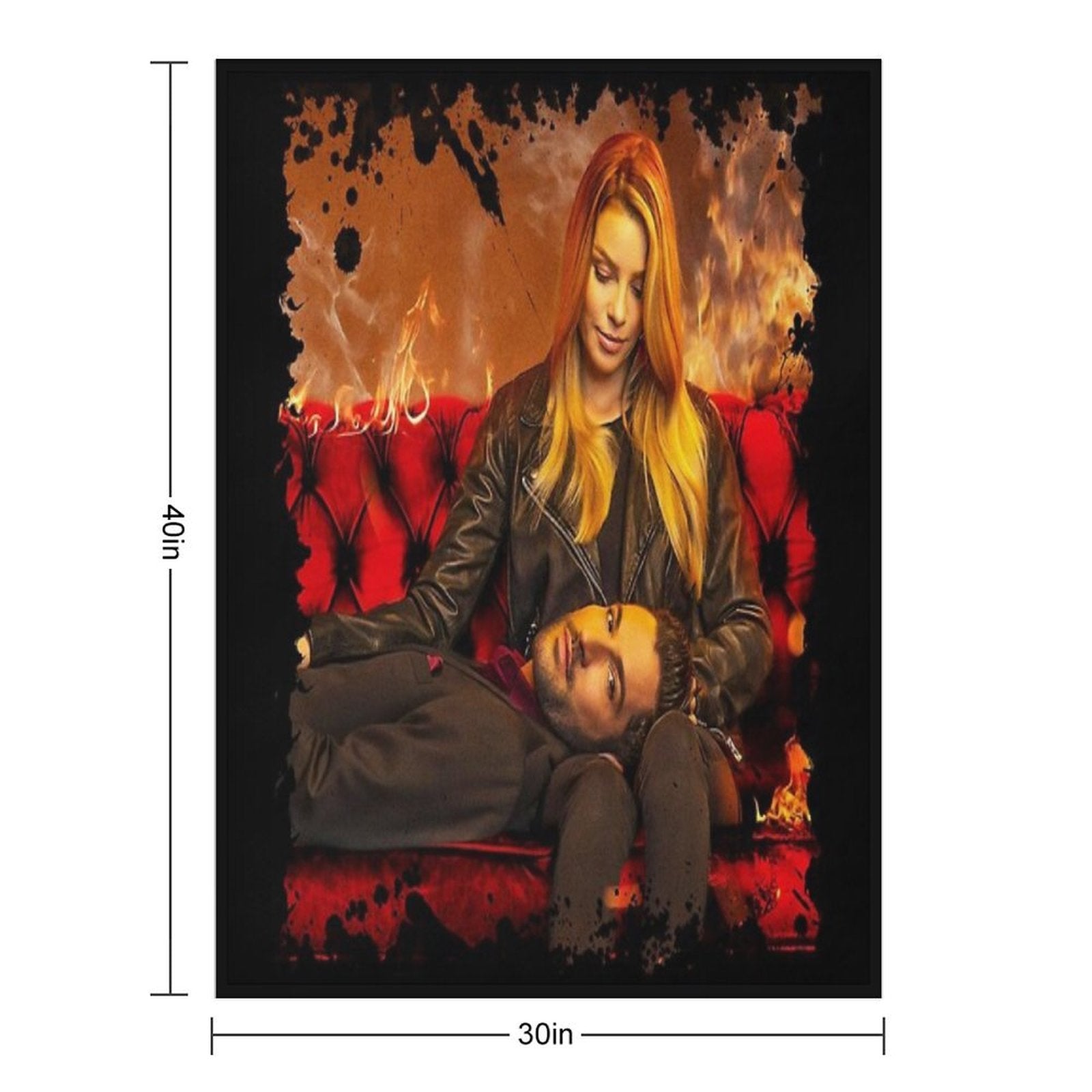 LUCIFER Anti-pilling Throw Blanket