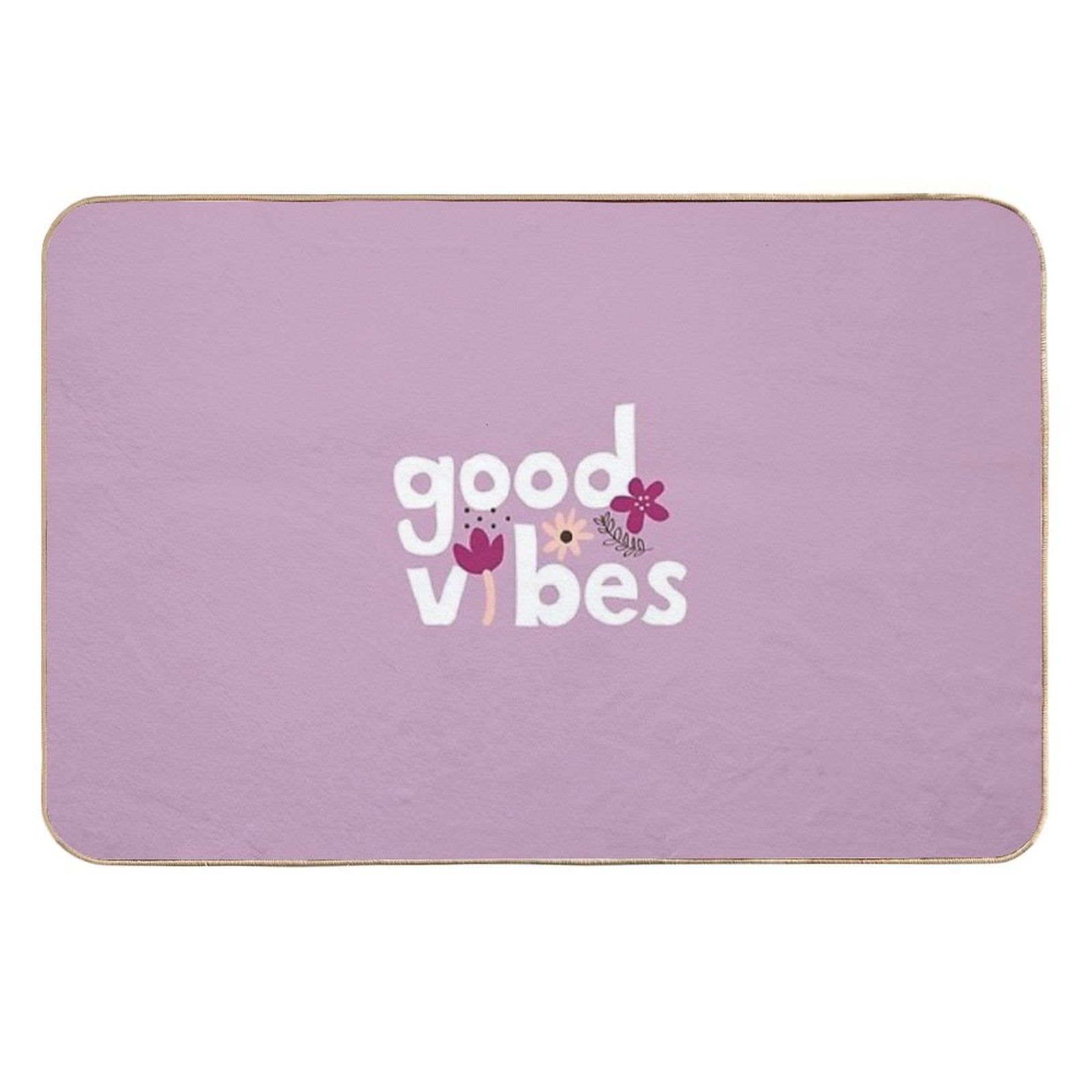 Good Vibes  Easy Maintenance Bath Mat