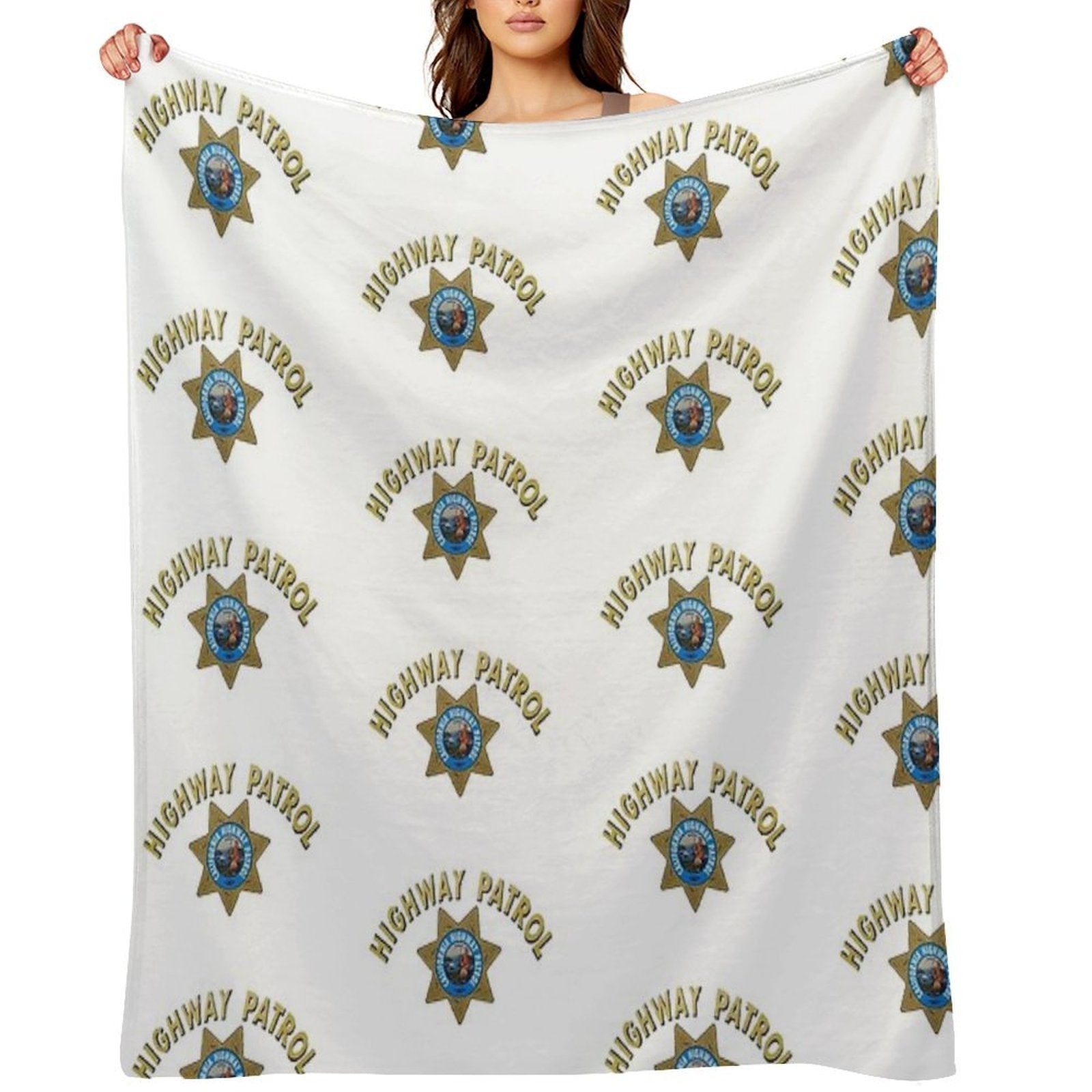 California Highway Patrol Shrink-resistant Throw Blanket
