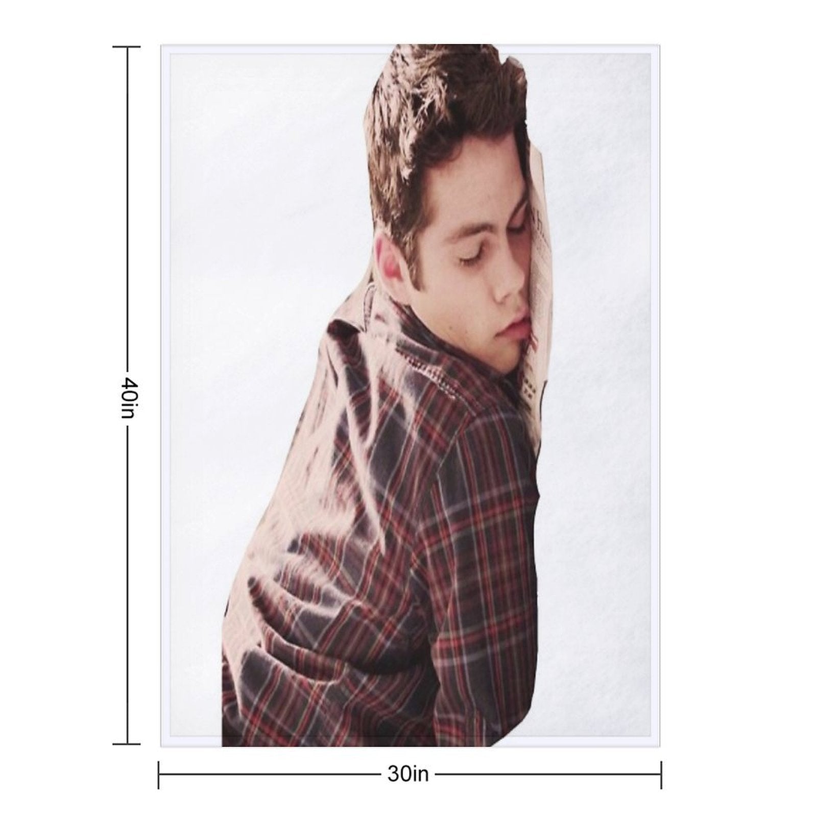 Cute Dylan O’Brien Napping Shrink-resistant Throw Blanket