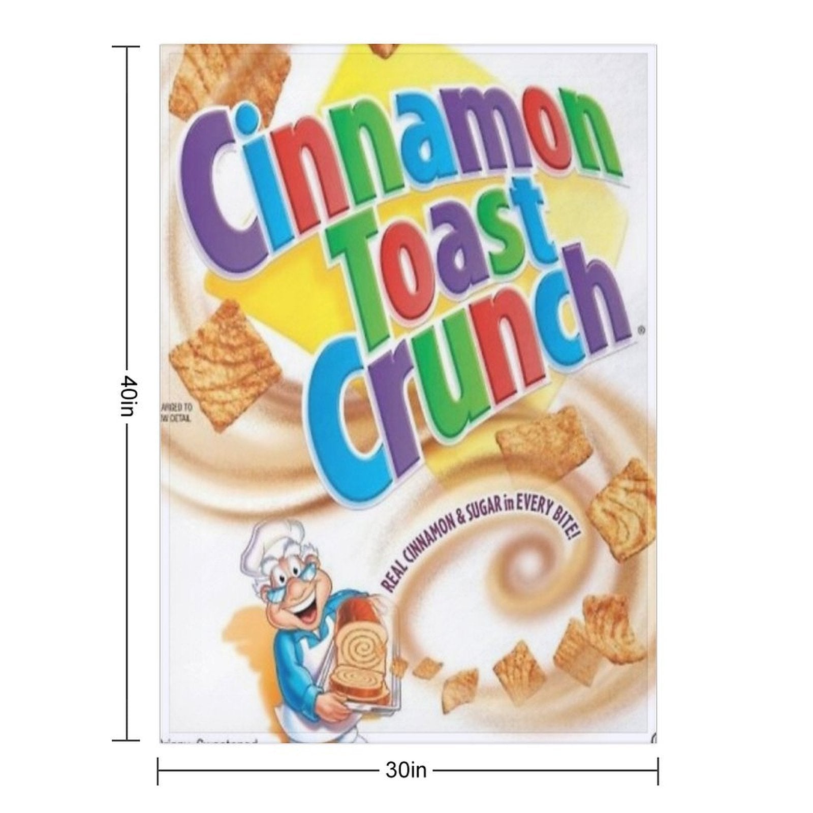 Cinnamon Toast Crunch Quick-dry Throw Blanket