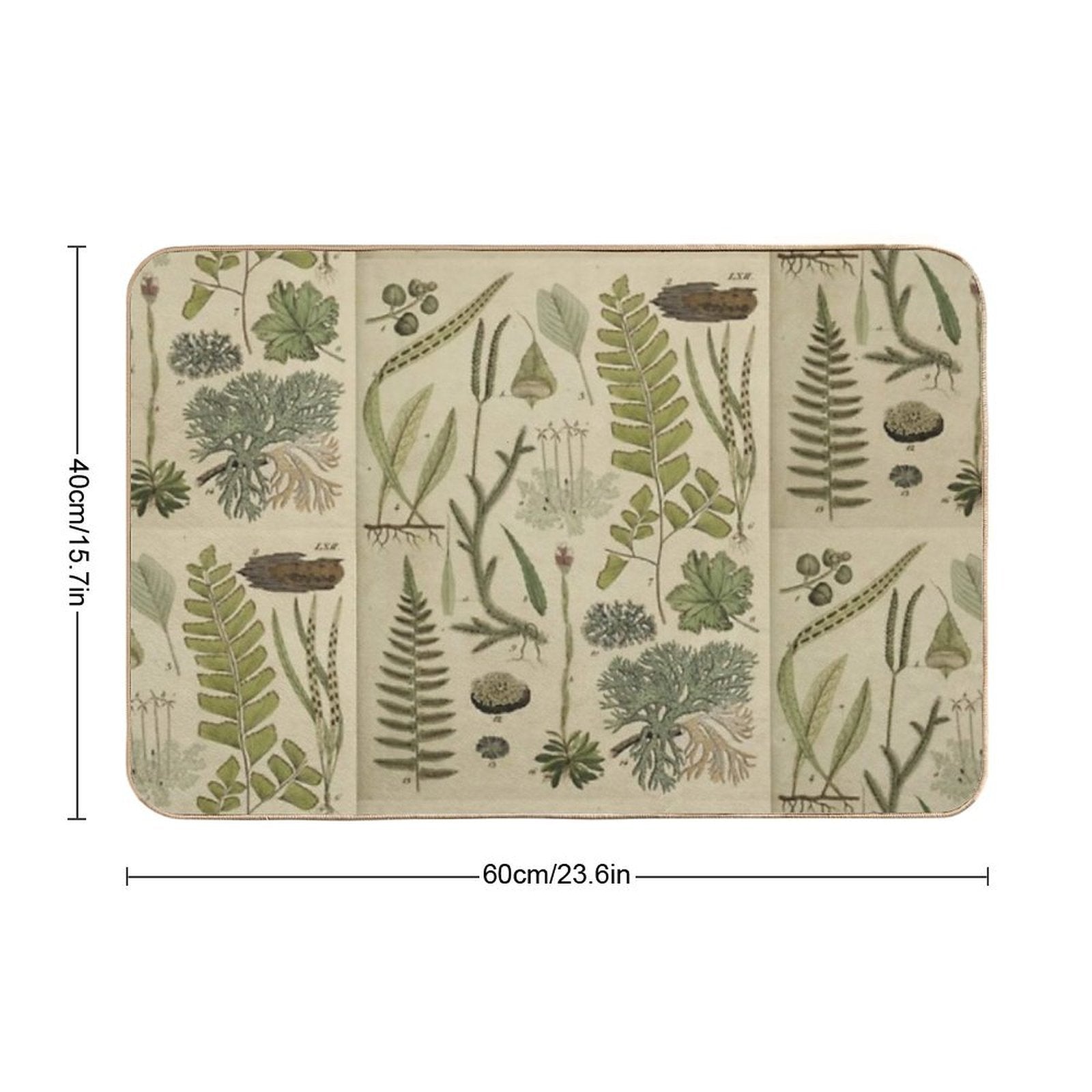 Ferns And Lichen  Stain-Proof Bath Mat