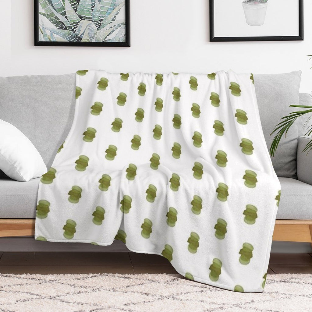Matcha Kitkat Fatcaron Versatility Throw Blanket