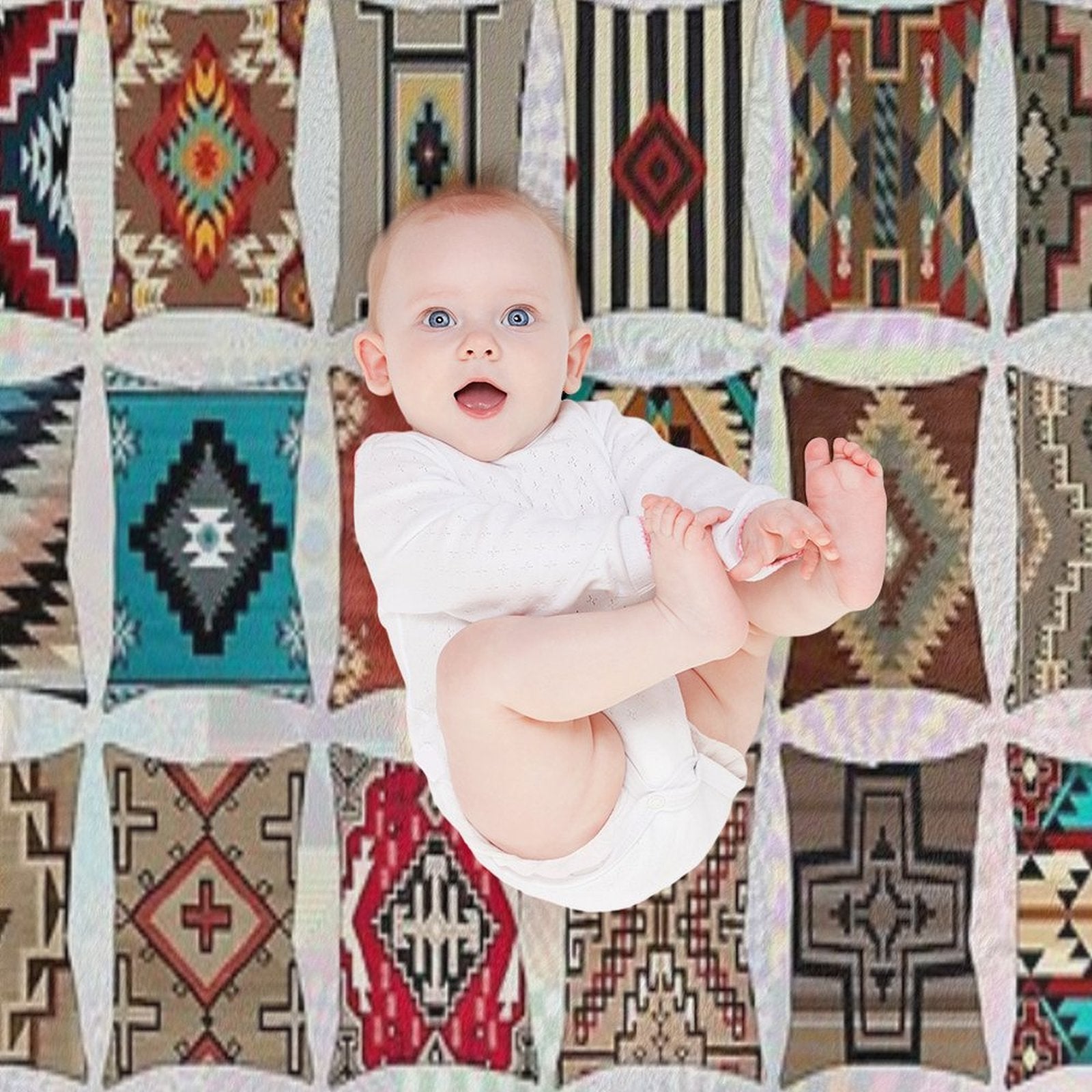 Navajo Pillows Lightweight Throw Blanket