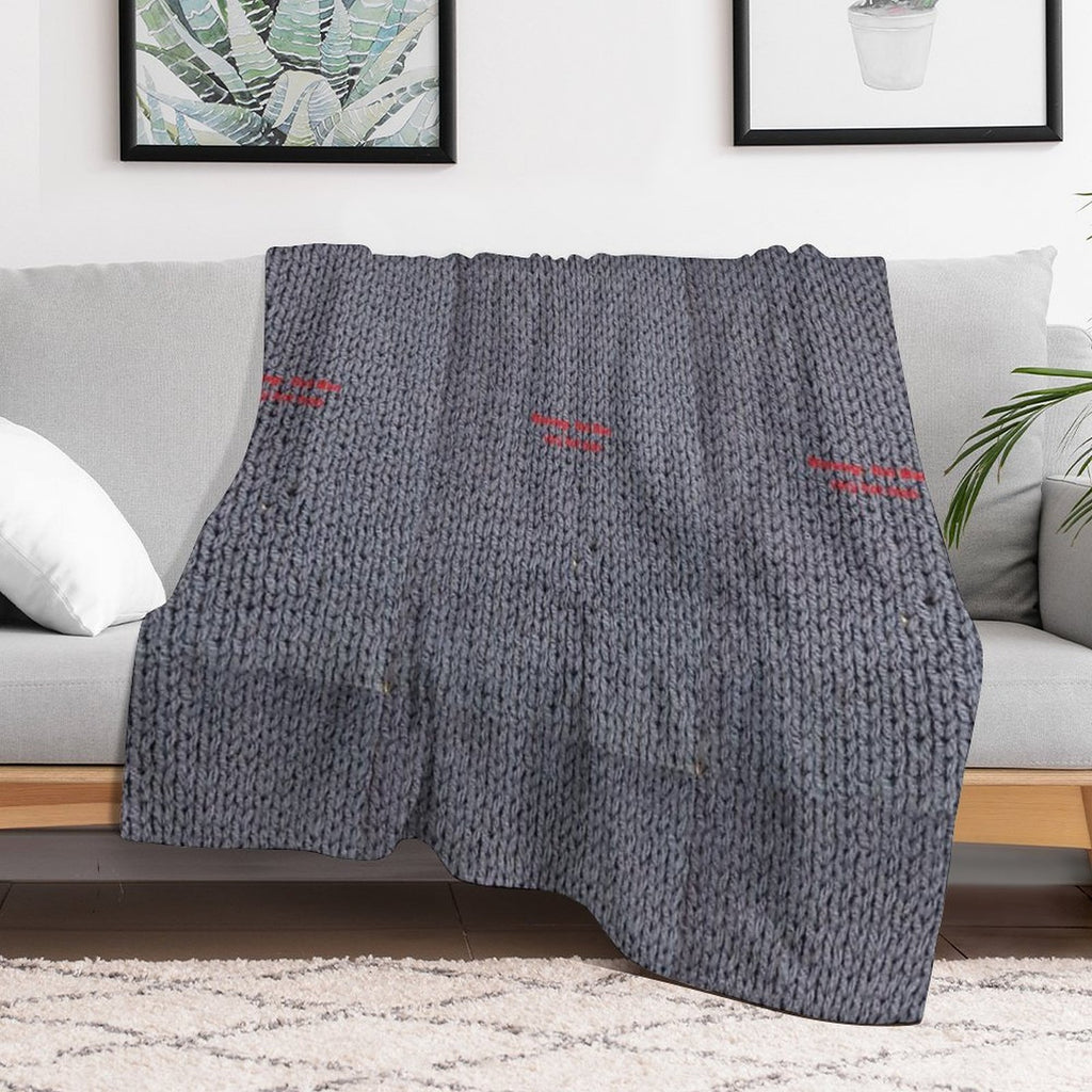 Warning  Hot Man Sustainable Throw Blanket