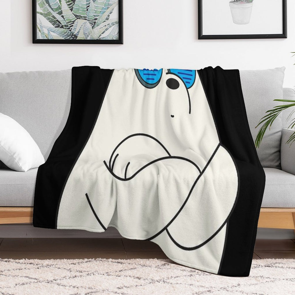 Ice Bear Travel-friendly Throw Blanket
