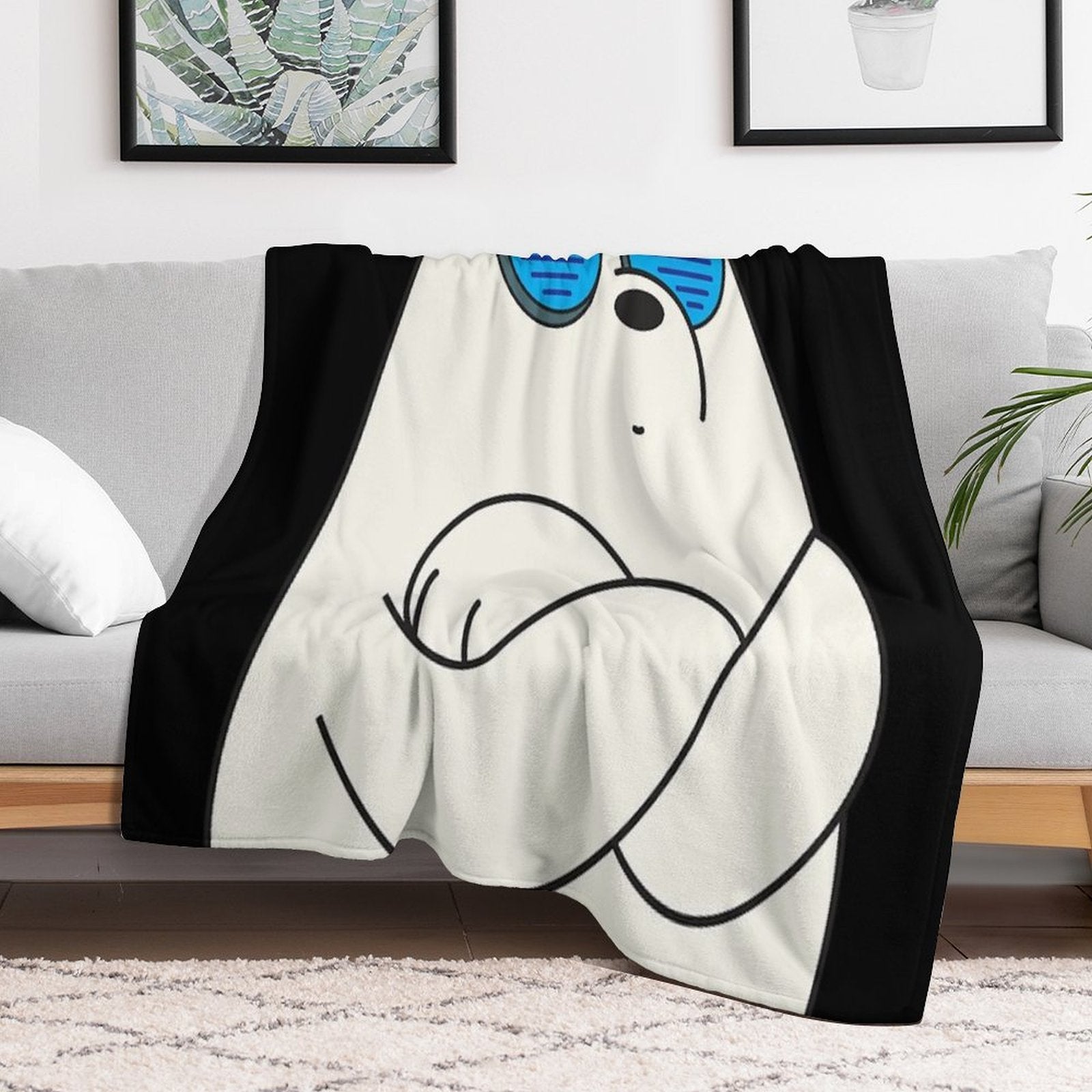 Ice Bear Travel-friendly Throw Blanket