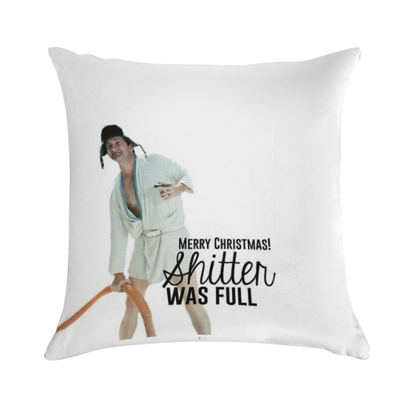 Cousin Eddie Merry Christmas Soft Warmth Comfort Throw Pillow